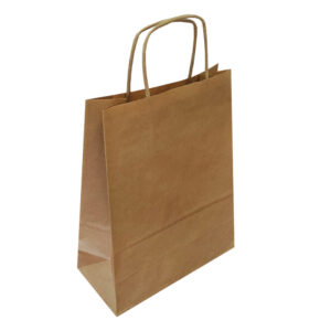 Torba papierowa STANDARD PLUS - Brązowy gładki papier - Uchwyt skręcany STANDARD PLUS - obrazek 6