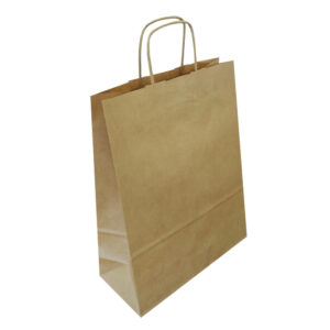 Torba papierowa STANDARD PLUS - Brązowy gładki papier - Uchwyt skręcany STANDARD PLUS - obrazek 5