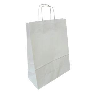 Torba Papierowa STANDARD PLUS - Biały gładki papier - Uchwyt skręcany STANDARD PLUS - obrazek 6