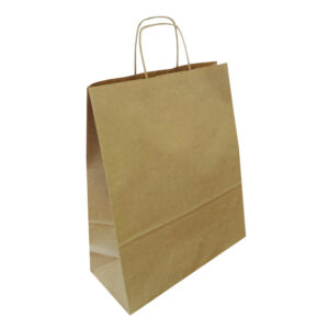 Torba papierowa STANDARD PLUS - Brązowy gładki papier - Uchwyt skręcany STANDARD PLUS - obrazek 4