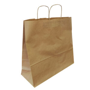 Torba papierowa STANDARD PLUS - Brązowy gładki papier - Uchwyt skręcany STANDARD PLUS - obrazek 3