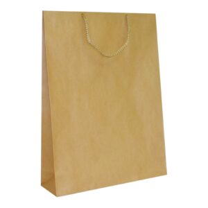 Torba Papierowa EKO z Możliwością Nadruku - Kraft PRESTIGE Brązowa - obrazek 4