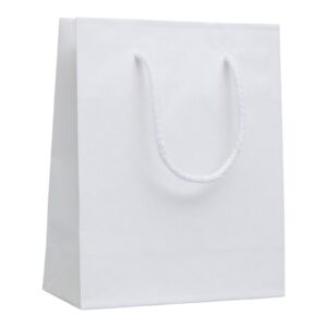 Torby papierowe Kraft PRESTIGE 17x7x25 cm (A5) - BIAŁE - 10 szt. - obrazek 1