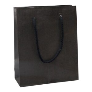 Torby papierowe Kraft PRESTIGE 17x7x25 cm (A5) - CZARNA - 10 szt. - obrazek 1