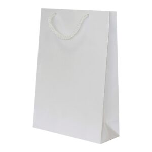 Torby papierowe Laminowane Premium 24x9x32 cm (A4) - BIAŁE - 10 szt. - obrazek 1