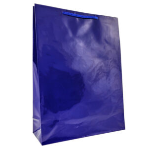 Torby papierowe Laminowane Premium 24x9x32 cm (A4) - NIEBIESKIE - 10 szt. - obrazek 1