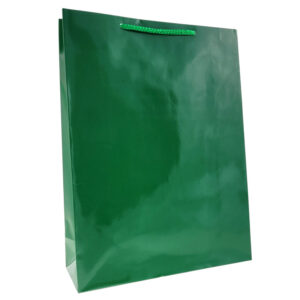 Torby papierowe Laminowane Premium 24x9x32 cm (A4) - ZIELONE - 10 szt. - obrazek 1
