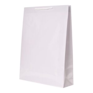 Torby papierowe Laminowane Premium 30x9x40 cm (A3) - BIAŁE - 10 szt. - obrazek 1