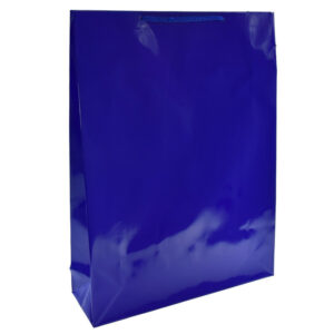 Torby papierowe Laminowane Premium 30x9x40 cm (A3) - NIEBIESKIE - 10 szt. - obrazek 1